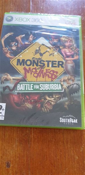  MONSTER MADNESS - BATTLE FOR SUBURBIA - XBOX 360 - NEW & SEALED