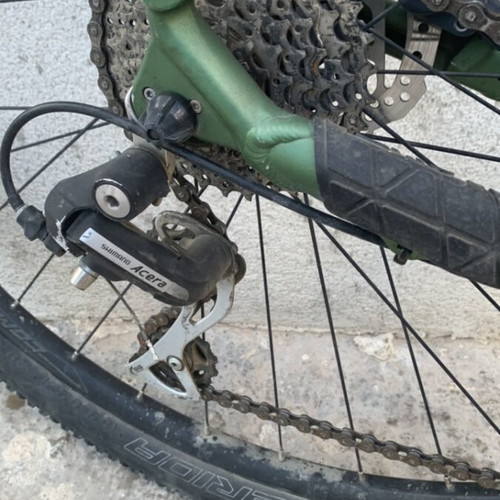 Merida mountain bike used with disc brakes and front suspension