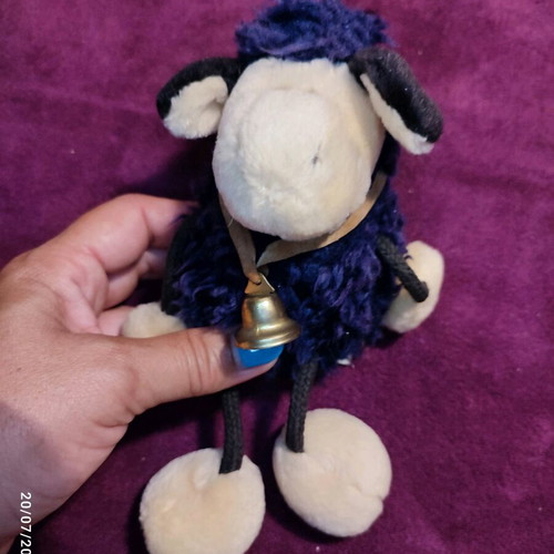 Nici black and white sheep plush pair used