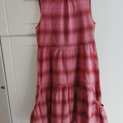 Attrattivo short women's dress used, red and pink, size S
