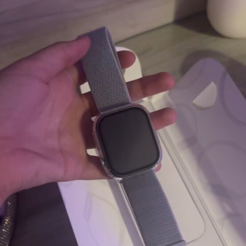 Apple Watch 10 46mm with baby blue strap, new