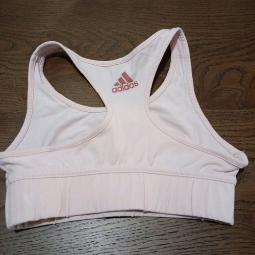 Adidas sports bra in pale pink like new