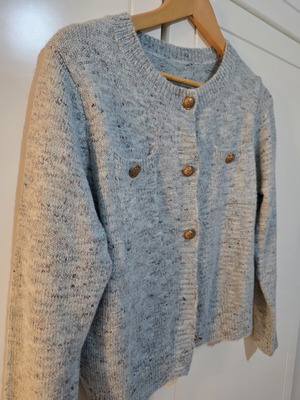 Cardigan with buttons, new, multicolor turquoise, size M