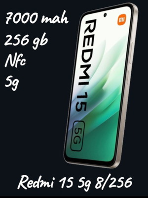 Xiaomi Redmi 15 5G NFC 8/256GB καινούργιο, μεγάλη μπαταρία, γρήγορη φόρτιση