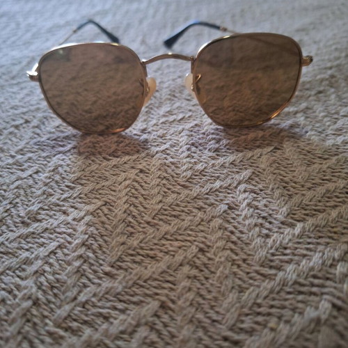 Women's sunglasses like new, brown and gold