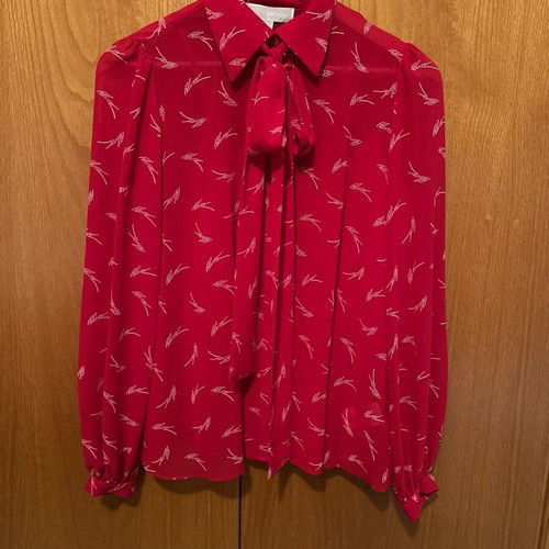 Michael Kors shirt like new, red with bow and inner tank top