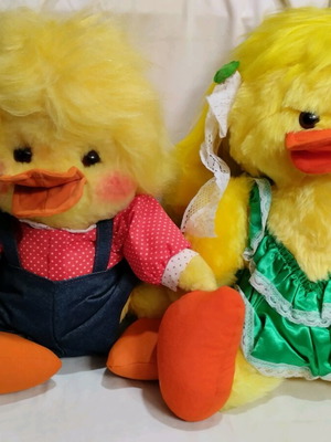 El Greco vintage stuffed duck pair used, 1970s