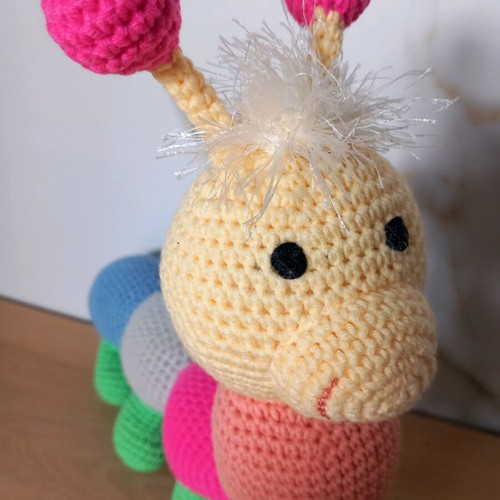 Handmade crocheted centipede doll new for babies