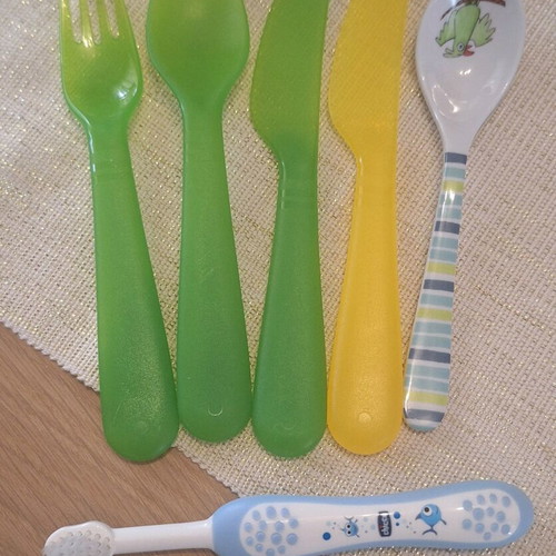 Children's cutlery and toothbrush new set Ikea, Zara Home, Chicco