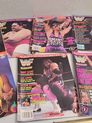 Περιοδικά wrestling Wwf μεταχειρισμένα, πακέτο 14 τεμαχίων 1993-1994