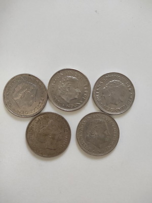 Nederland crowns used 1969-71-77-80-86 pack
