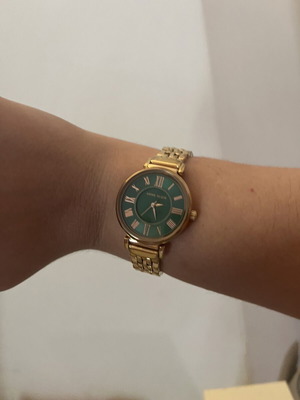 Anne Klein women's watch like new, green and gold