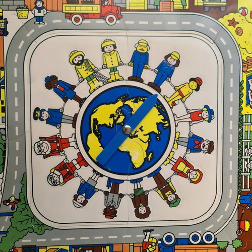 Vintage puzzle, missing piece