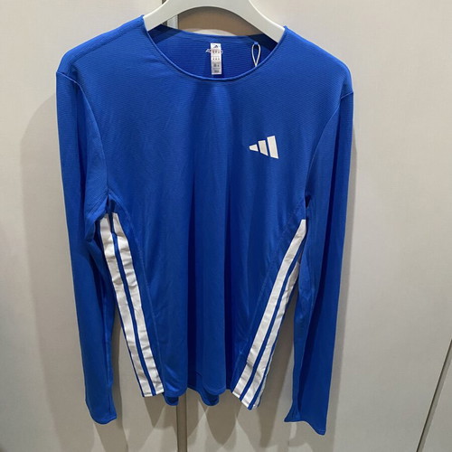 Adidas Adizero Running Long Sleeve Top, blue, size M