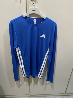 Adidas Adizero Running Long Sleeve Top, blue, size M