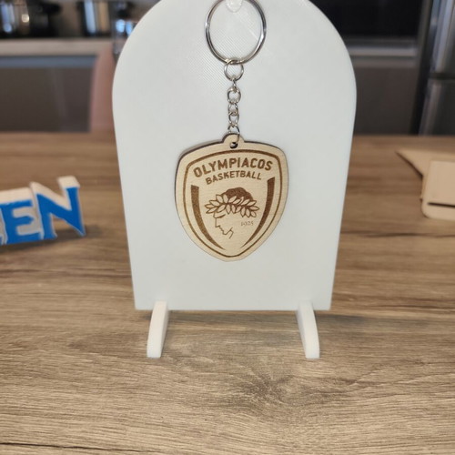 Olympiacos Basketball Handmade Wooden Keychain new