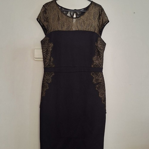 George dress black with gold lace new, size EUR 42