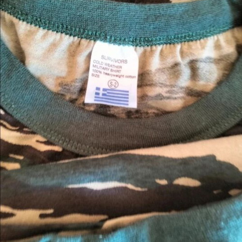 Military shirts like new, pack of 3, camouflage, heavyweight cotton