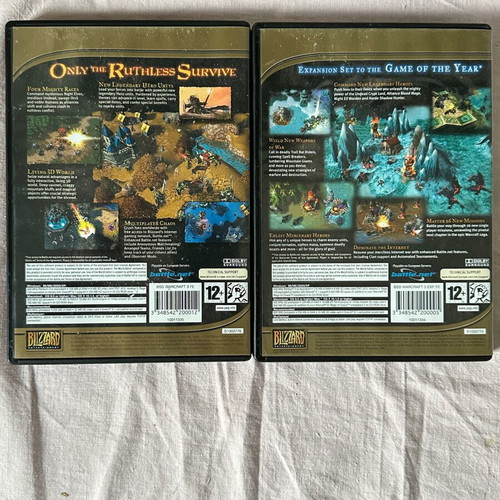 Warcraft 3 Reign of Chaos & Frozen Throne used, collectible
