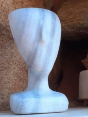 Cycladic idols new, traditionally carved Greek marble