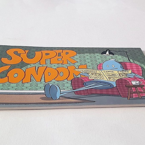 Super Condom (Tasmar) comic used, 2010 with dedication