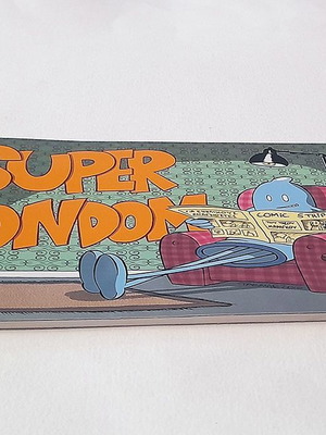 Super Condom (Tasmar) comic used, 2010 with dedication