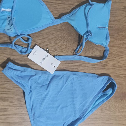 Bikini Set Rib new, blue, size M/L