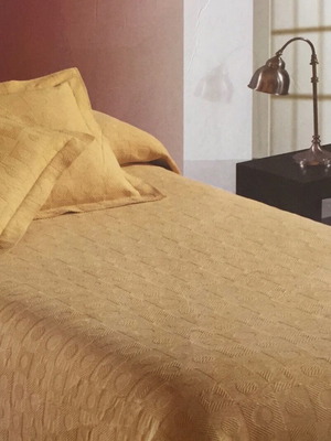 Matelasse Κουβερλί Κρεβατιού 100% Βαμβάκι 165x260cm Τερρακότα Καινούργιο