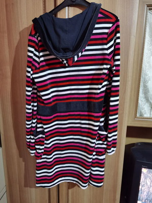 Disney plush striped bathrobe used