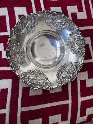 Vintage 1950 silver 925 centerpiece bowl
