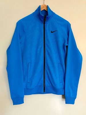 Nike blue track jacket full zip size S like new
