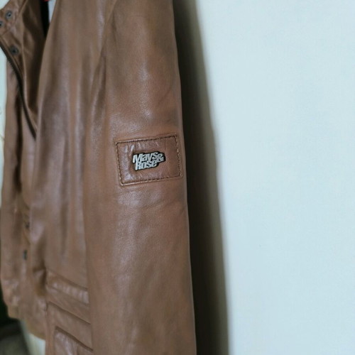 Leather bomber used Mays and Rose brown, size M