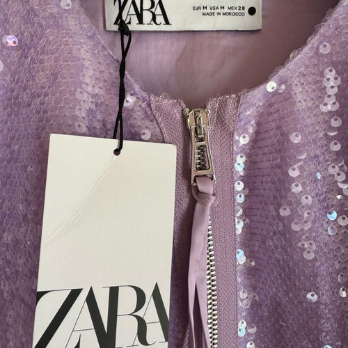 Zara jacket new with purple sequins