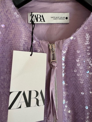 Zara jacket new with purple sequins