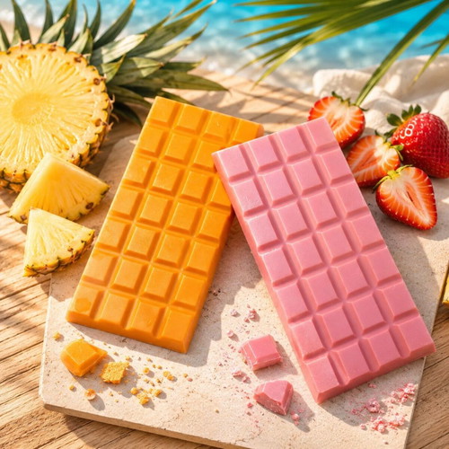Wax Melts Set with Chocolate Bars in Two Scents and Colors