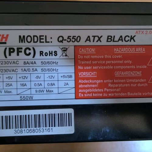 Computer power supplies used for repair, pack of 5 units