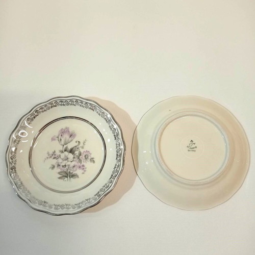 Furstenberg Germany porcelain cake plates used, set of 4