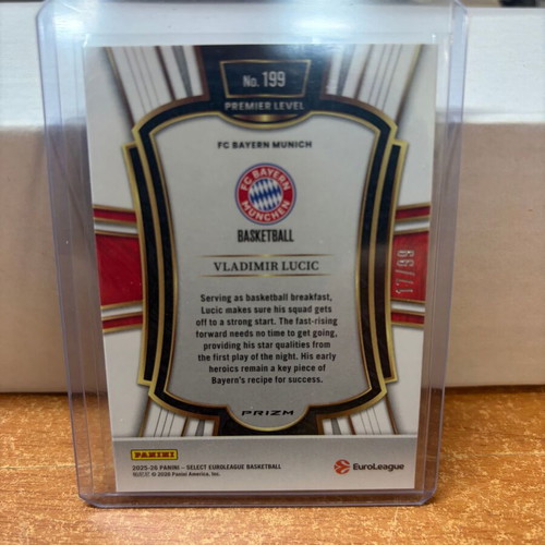 Vladimir Lucic Select EuroLeague Premier Level Cards new, lot of 2