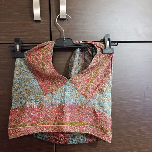 Summer set palazzo and top like new, multicolor, silk blend