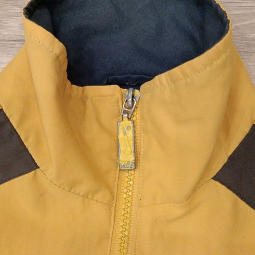 Nike jacket used, 90s vintage, mustard, black and brown