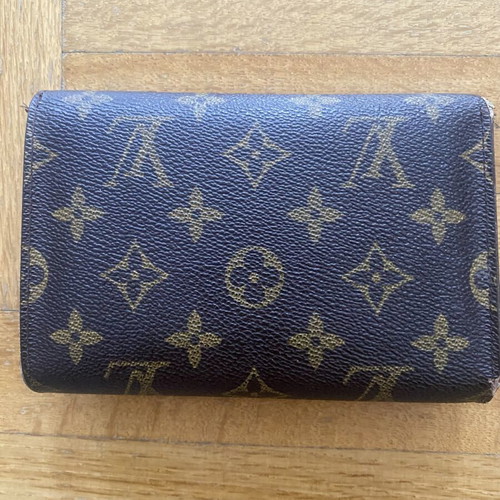 Louis Vuitton vintage wallet used, classic monogram, brown
