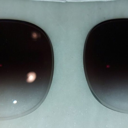 Myopia and Sunglasses Lenses pack of 2, like new, black and brown