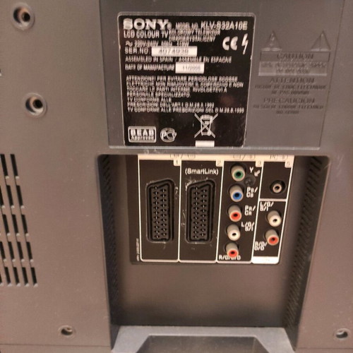 Sony Bravia KLV‑S32A10E 32" HD Ready LCD TV used without remote