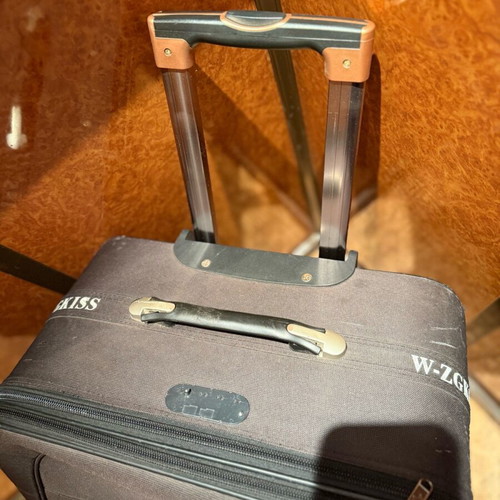 Large Black W.ZCKISS Travel Suitcase New