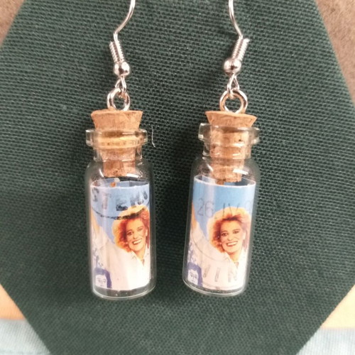 Earrings Melina Mas handmade, silver, new