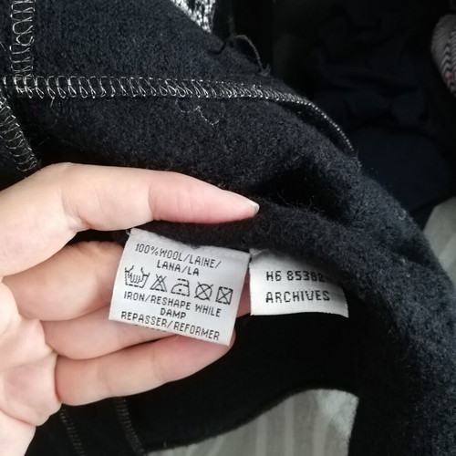 Derhy wool jacket small like new, black and gold