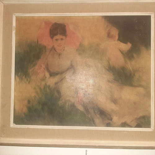 Vintage painting used, masterpiece in good condition