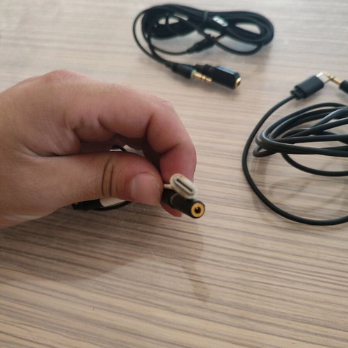 Audio jack cables set and Huawei audio jack to type c adapter like new