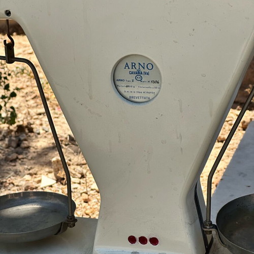 Vintage ARNO jeweler's scale used with weights and metal trays