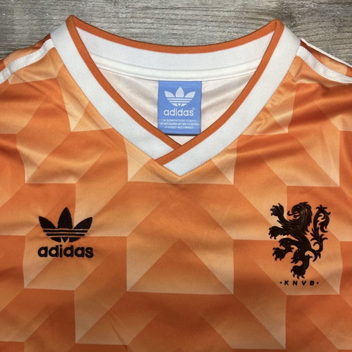 Adidas KNVB Netherlands Retro Soccer Jersey used, size L, orange